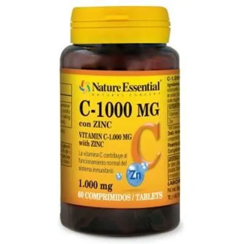 Nature Essential Vitamina C 1000 Zinc 60 comp – imagen 2