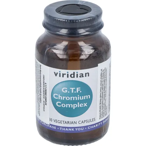 Viridian Complex GTF Cromo 30 Cápsulas – imagen 3