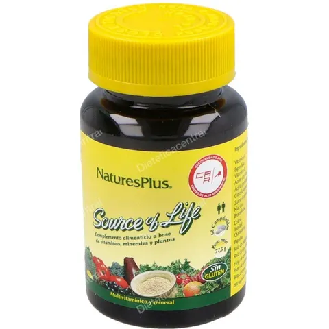 NaturesPlus Complejo Multivitaminico Source Of Life 60 Comprimidos – imagen 2