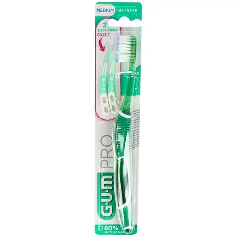 Gum cepillo dental tech pro compact medio 528 – imagen 2