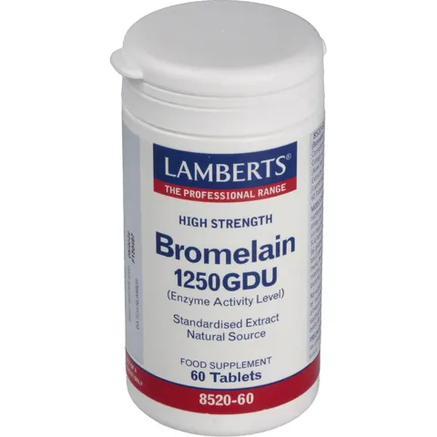 Lamberts Bromelain 1250GDU 60comp – imagen 2