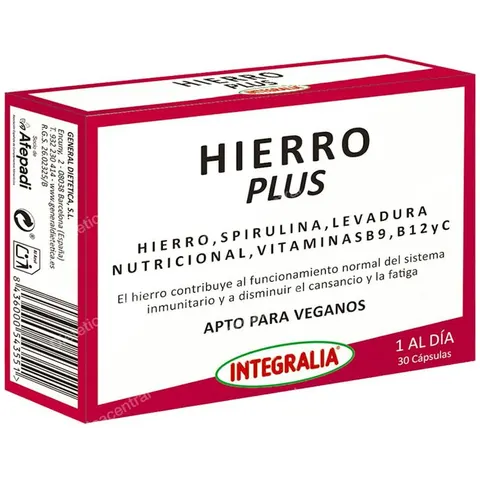 Integralia Hierro Plus 30 Cápsulas – imagen 2