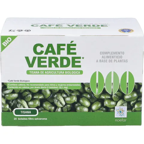 Noefar cafe verde tisana bio 20sbrs. – imagen 2