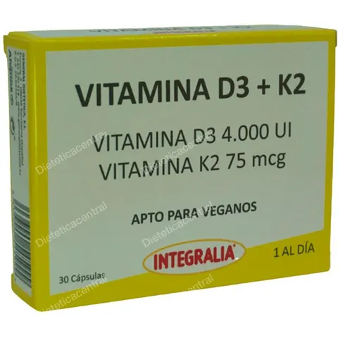 INTEGRALIA Vitamina D3+K2 30 caps – imagen 2