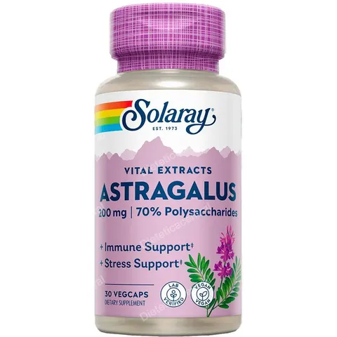 Solaray astragalus root extract 200mg. 30cap.veg – imagen 2