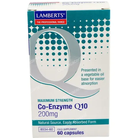 Lamberts coenzima q10 200mg. 60cap. – imagen 2