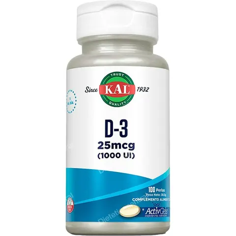 Kal D-3 25 mcg 100 Perlas – imagen 2
