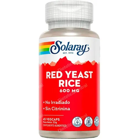SOLARAY Red Yeast Rice 45caps – imagen 2