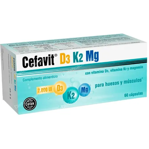Cefavit D3 + K2 + Magnesio 60 Cápsulas – imagen 2
