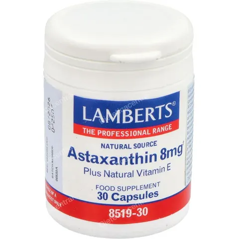 Lamberts Astaxantina 8mg con Vitamina E 30 cápsulas – imagen 2