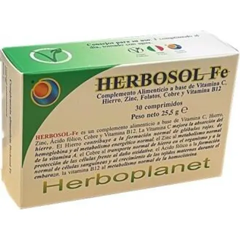 Herboplanet herbosol fe 30comp. – imagen 2