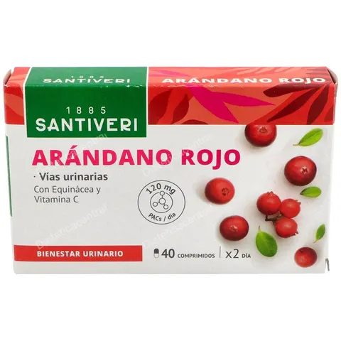 Santiveri Arándano Rojo 40 Comprimidos – imagen 3
