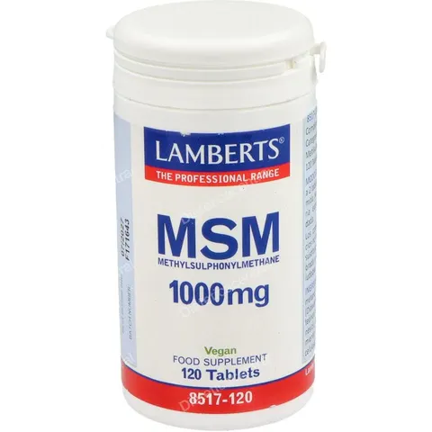 Lamberts MSM 1000mg 120 comprimidos – imagen 2