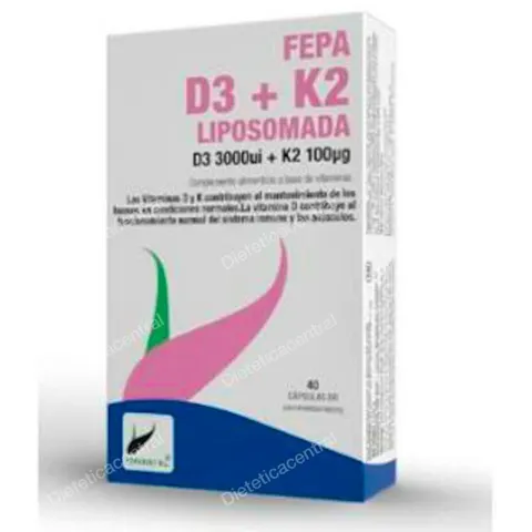 Fepadiet Vitamin D3 + K2 + Liposomada 40 Caps – imagen 2