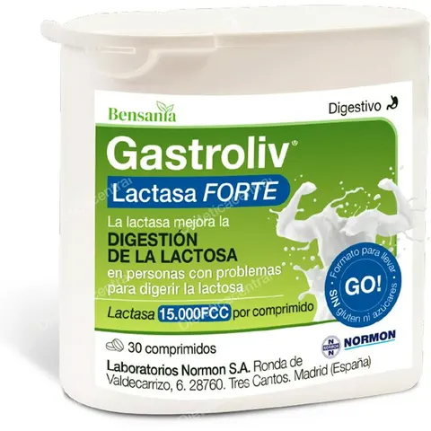 Normon Gastroliv Lactasa Forte 30comp – imagen 3