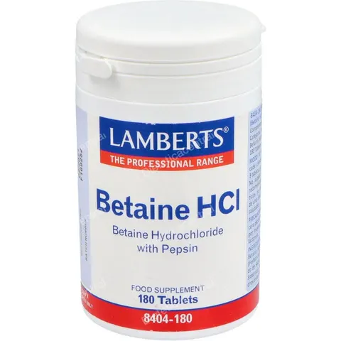 Lamberts Betaina HCL con Pepsina 180comp – imagen 2