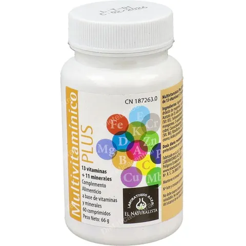 El naturalista multivitaminico plus 60comp. – imagen 2
