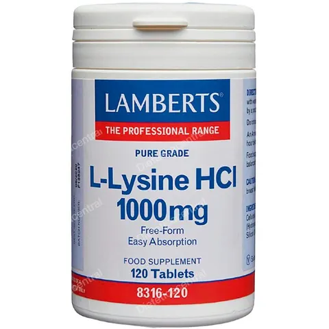 Lamberts l-lisina hcl 1000mg. 120comp. – imagen 2
