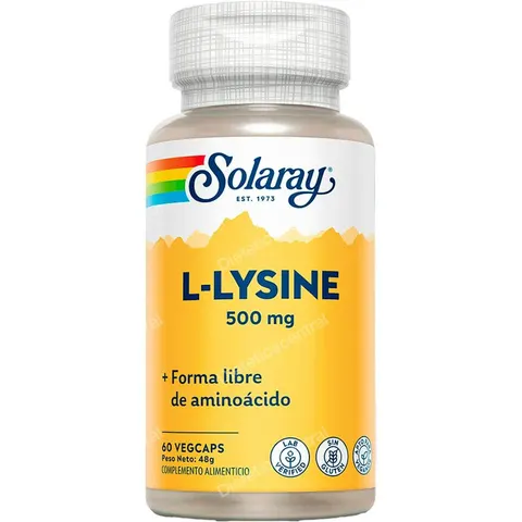 Solaray l-lysine 500mg. 60cap. – imagen 2