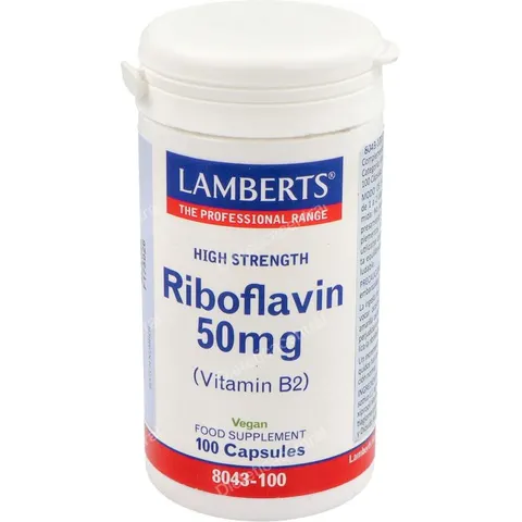 Lamberts Vit B2 Riboflavina 50 Mg – imagen 2