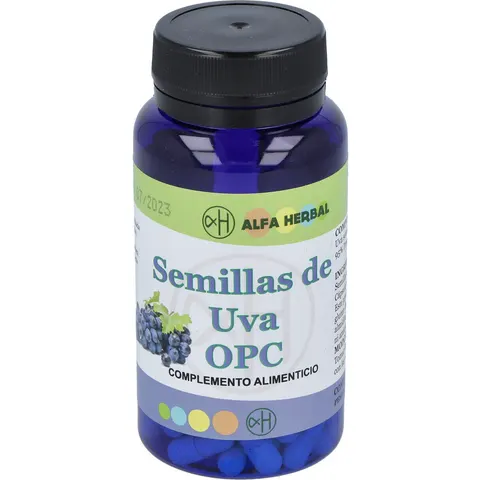 Alfa herbal opc semillas de uva 90cap. – imagen 2