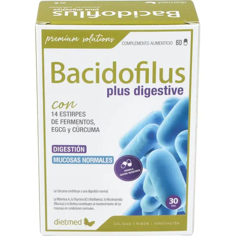 DietMed Bacidofilus Plus 60 caps – imagen 2