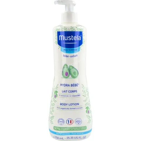 Mustela Hydra Bebé Leche Corporal 750ml – imagen 2