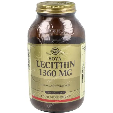 Solgar LECITINA DE SOJA 1360mg 100 Caps – imagen 3