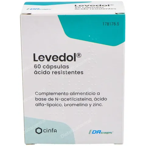Levedol 60 Cápsulas – imagen 3