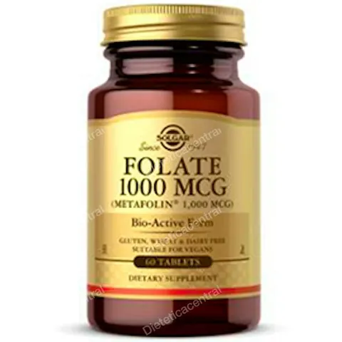 Solgar folato 1000mcg. 60comp. – imagen 2