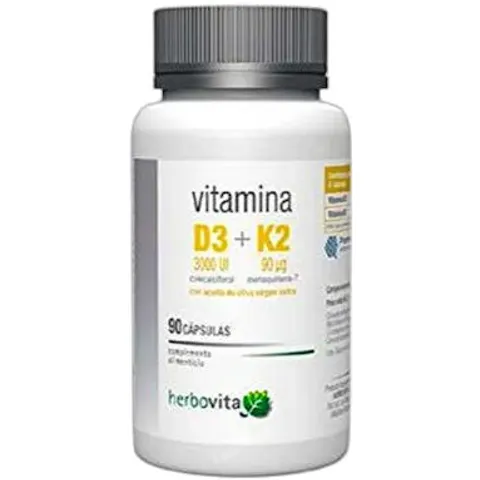 Herbovita vitamina d3+k2 90 cap – imagen 4