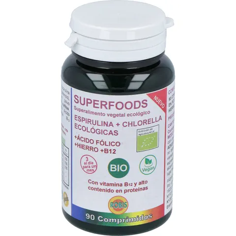 Robis Espirulina+Chlorella Bio 90 Comprimidos – imagen 2