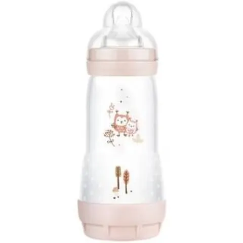 Mam biberon anti-colic 320ml matt rosa – imagen 2