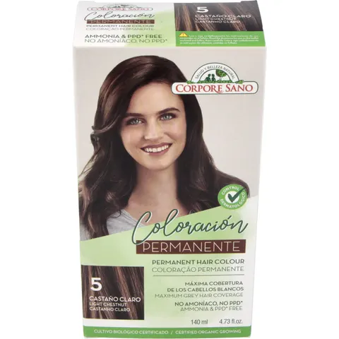 Corpore Sano Tinte 5 Castaño Claro 140ml – imagen 2