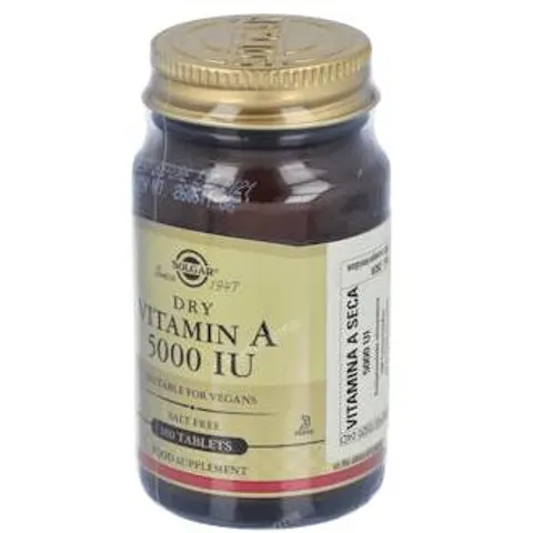 Solgar Dry Vitamin A 5000 iu 100 Tabs – imagen 3