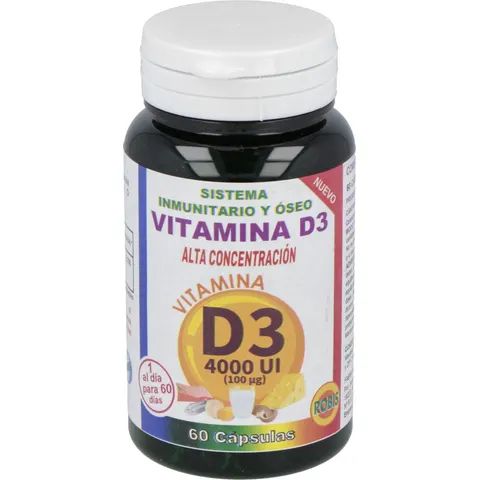 ROBIS Vitamina D3 4000 Ui 60 caps – imagen 2