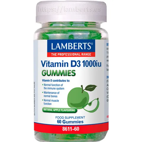 Lamberts Vitamina D3 1000 Ui 60 Gummies – imagen 2