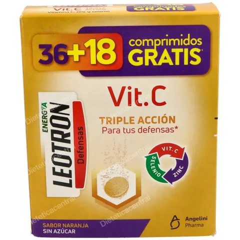 Leotron VItamina C 36 +18 Comprimidos GRATIS – imagen 4