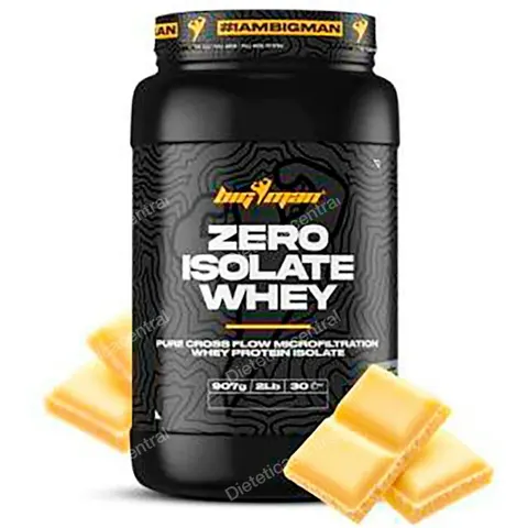 Bigman zero whey protein isolate 910gr 2 lbs choco blanco – imagen 2