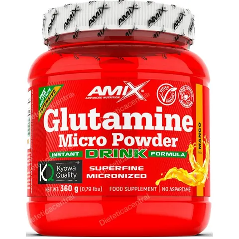 Amix glutamina micro powder drink 360 g mango – imagen 2