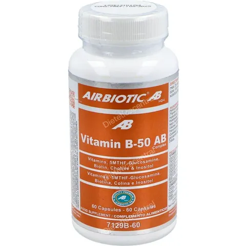 Airbiotic vitamin b-50 complex 60cap. – imagen 2