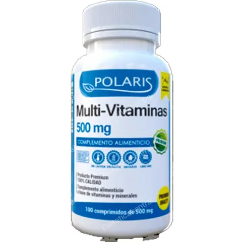 Polaris multivitaminas 500mg. 100comp. – imagen 2