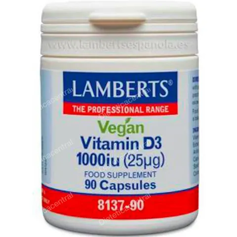 Lamberts VEGAN VITAMINA D3 90 Caps – imagen 2