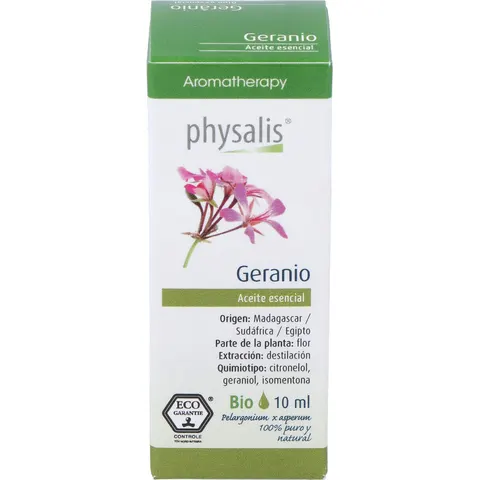 Physalis esencia geranio 10ml. bio – imagen 2