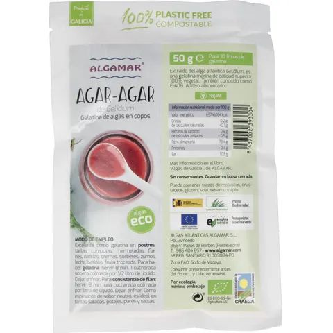 Algamar Agar en Copos 50 gr – imagen 2