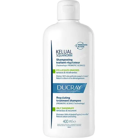 Ducray Kelual Squanorm Champú Caspa Grasa 400 ml – imagen 4