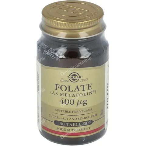 Solgar Folato 400 mcg 50 Tabs – imagen 2