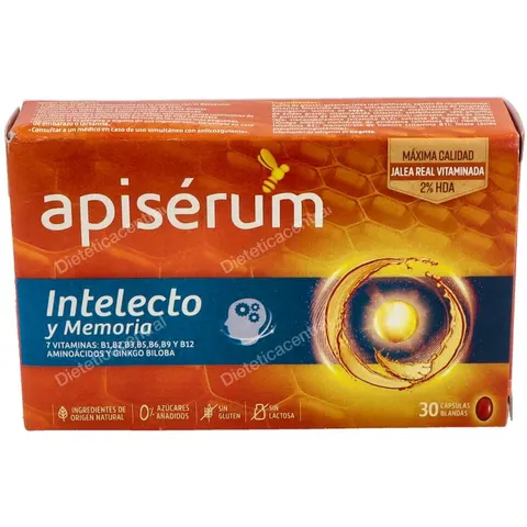 Apiserum intelecto 30cap. – imagen 2