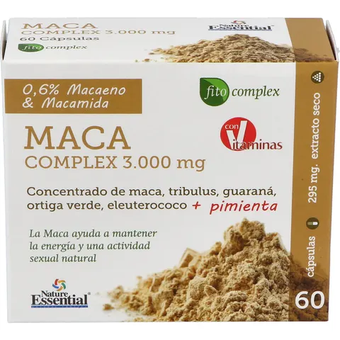 Nature Essential Maca Complex 60 Cápsulas – imagen 2