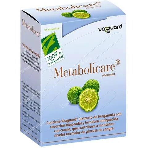 100% Natural Metabolicare 60 Cápsulas – imagen 2